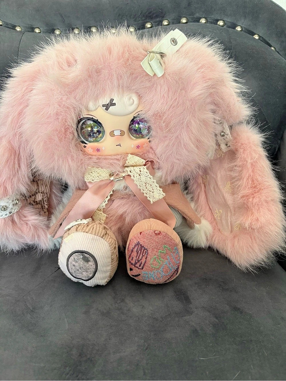 Cocowinnie Zaza BB toy 600% Mist Castle Series pink bunny laser liquid eyes